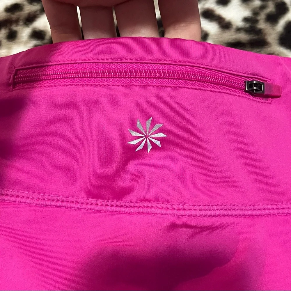 Athleta size Medium women’s hot pink layered skort - Picture 5 of 9
